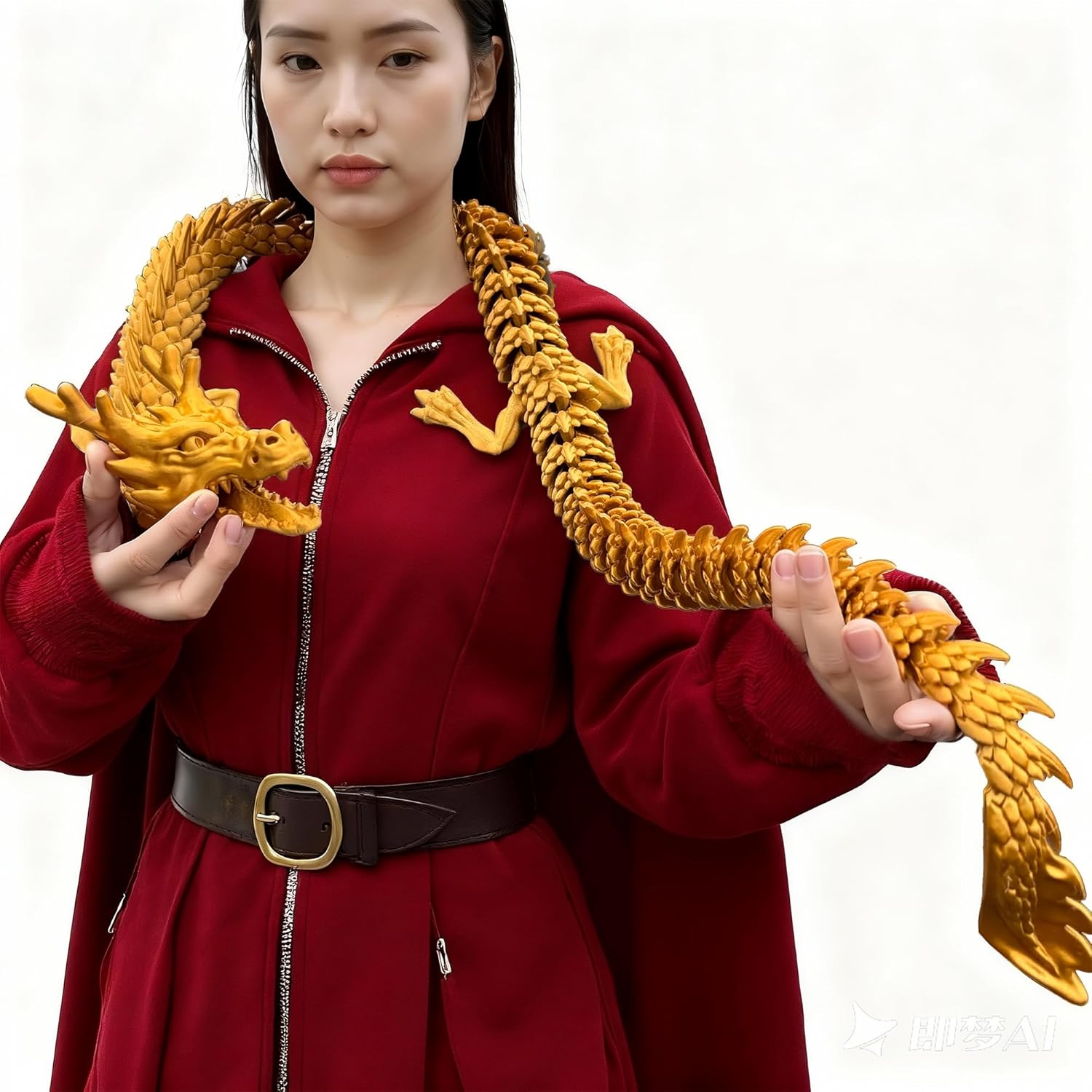 51 Inch Large 3D Printed Dragon Model, Fantasy Creature Collectible Adults