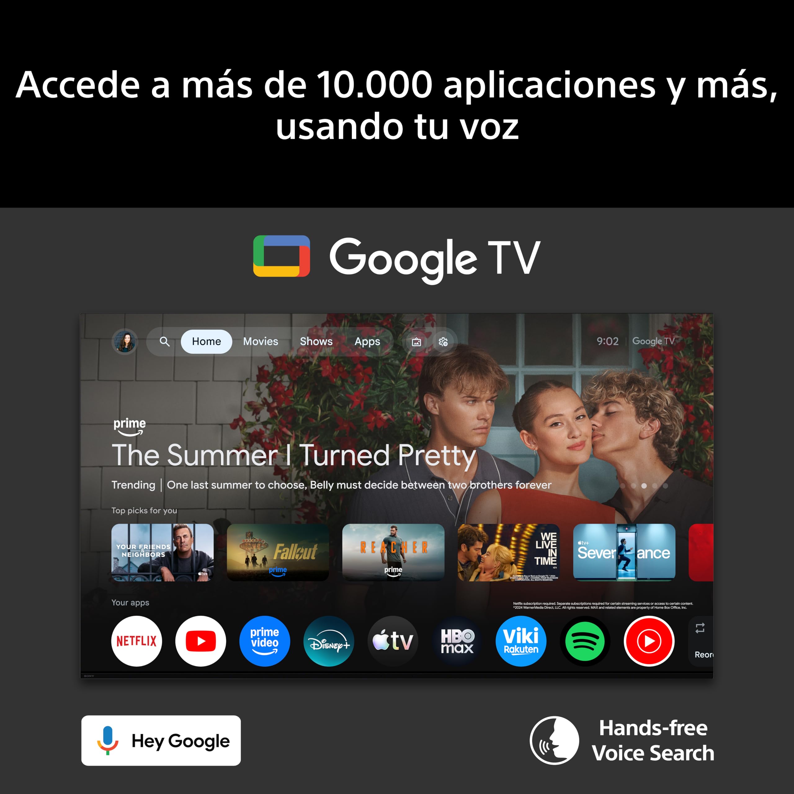 Sony BRAVIA 2 II 55 Pulgadas TV 4K Smart TV (Google TV), Procesador X1, Escalado 4K, Dolby Atmos y DTS:X, Compatible con PS5, 50S20M2, Modelo 2026