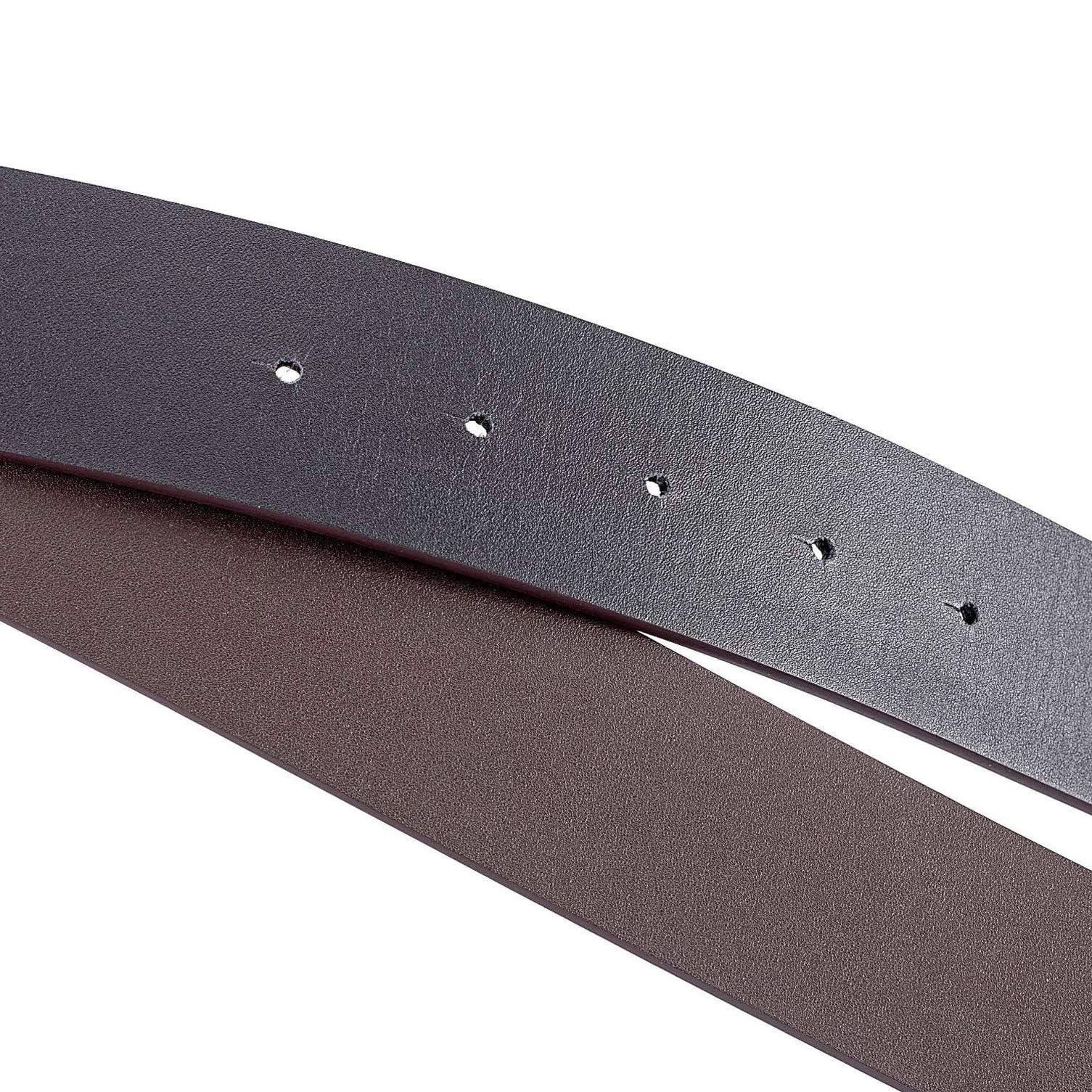 Vatee's Cinturones reversibles de piel auténtica sin hebilla para hombre, correa de repuesto de 3,40 cm/3,8 cm/4,1 cm de ancho