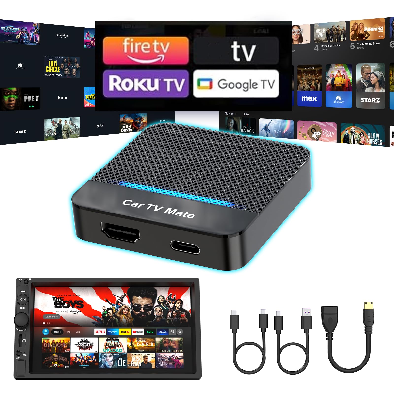 Amazon.com: MTAKYA Car TV Mate Pro & Wireless CarPlay HDMI