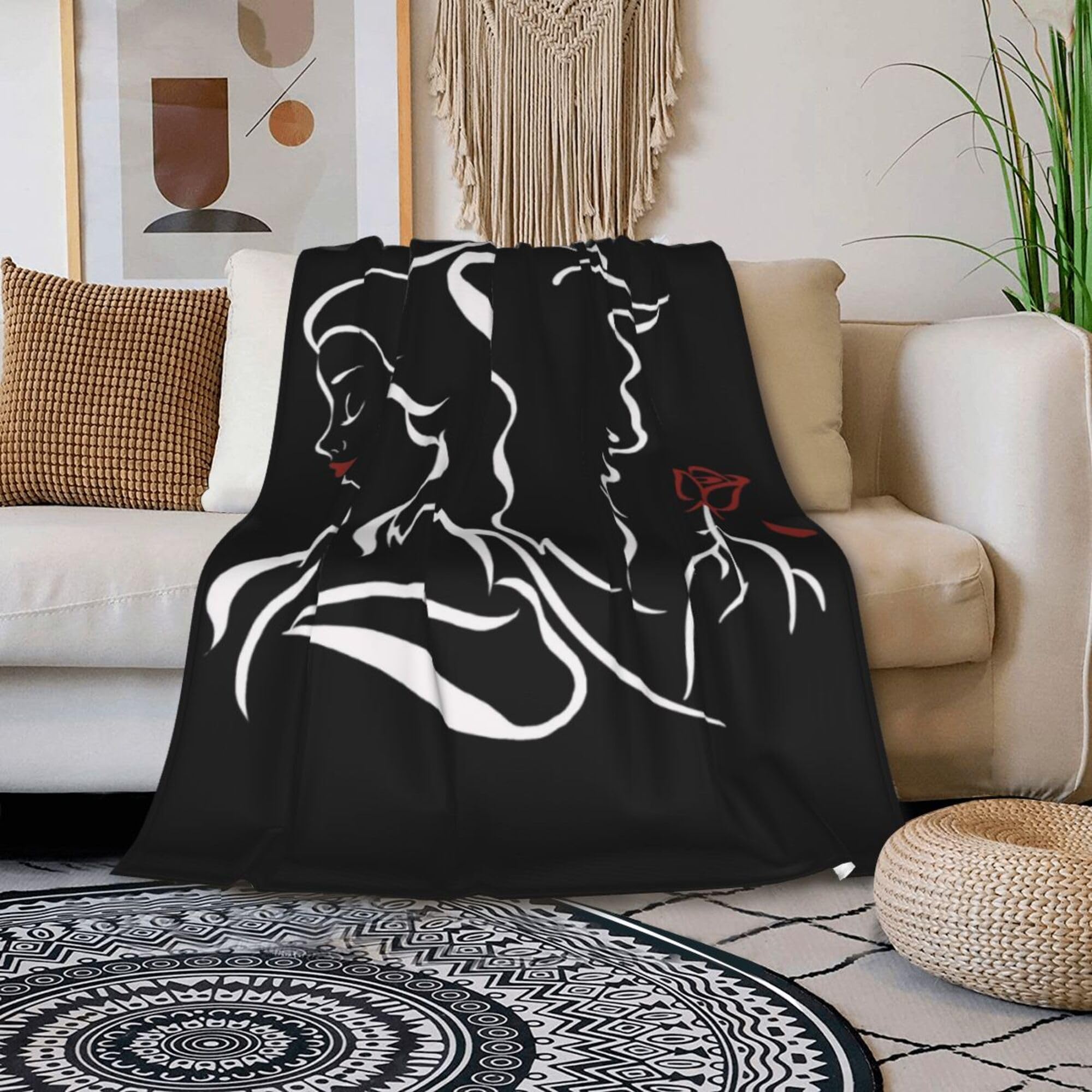 GenericBeauty Within The Beast Throw Blanket 60 x 50Inch, Lightweight Soft Warm Sherpa Fleece Plush Love Blanket for Bed Chair Sofa Couch Bedroom Bedding Decor, All Season Gifts