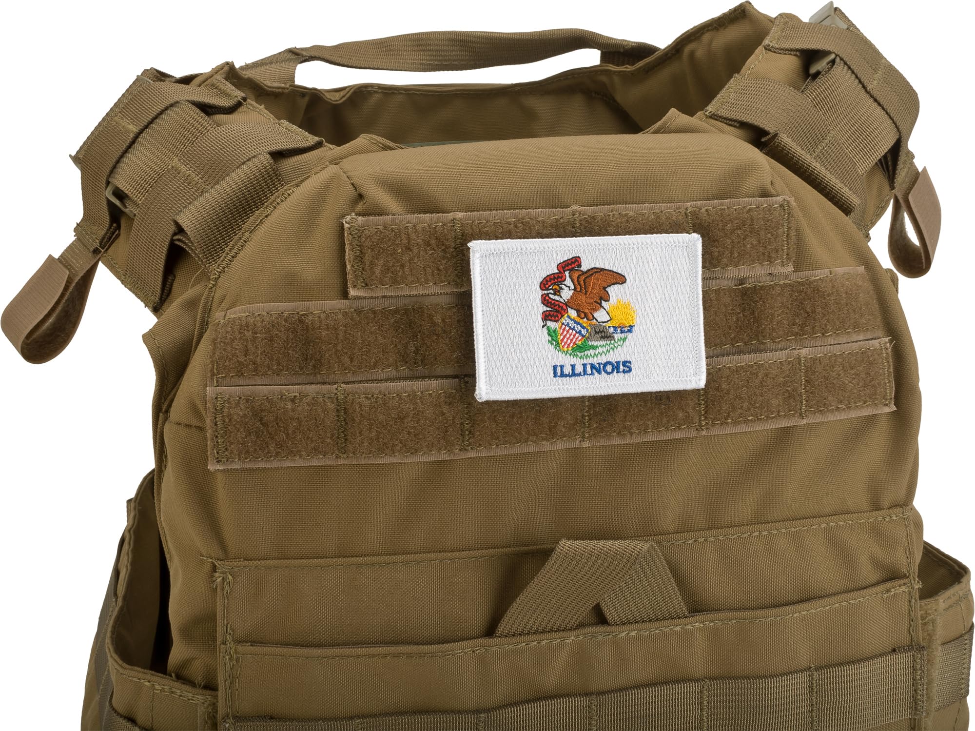 Evike - Matrix Tactical Embroidered U.S. State Flag Patch (State: Illinois - The Prairie State)