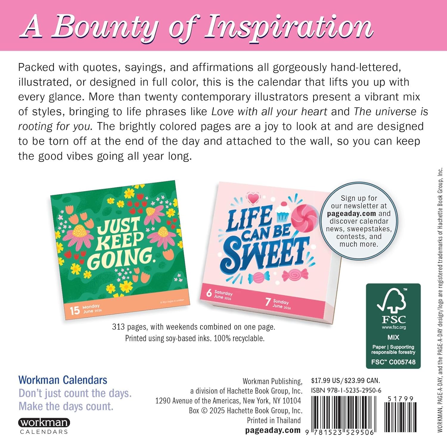 Today Is Going to Be a Great Day! Page-A-Day® Calendar 2026: 365 Days of Words to Inspire and Art to Keep - Image 2