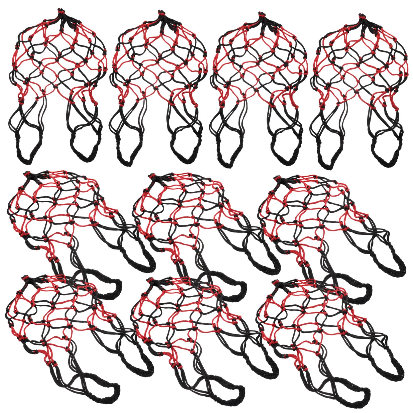 Zerodeko 10Pcs Macrame Hanging Fruit Basket Decorative Vegetable Net for Kitchen Garden Multi Use Fruit Hammock for Watermelons Pumpkins and More Stylish Wall Decor