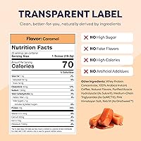 Vista 2 de Café Helado de Proteína de Caramelo - Proteína de Suero Premium y Cafés Helados Instantáneos - 100% Preparación en Frío Natural - Cero Sabores