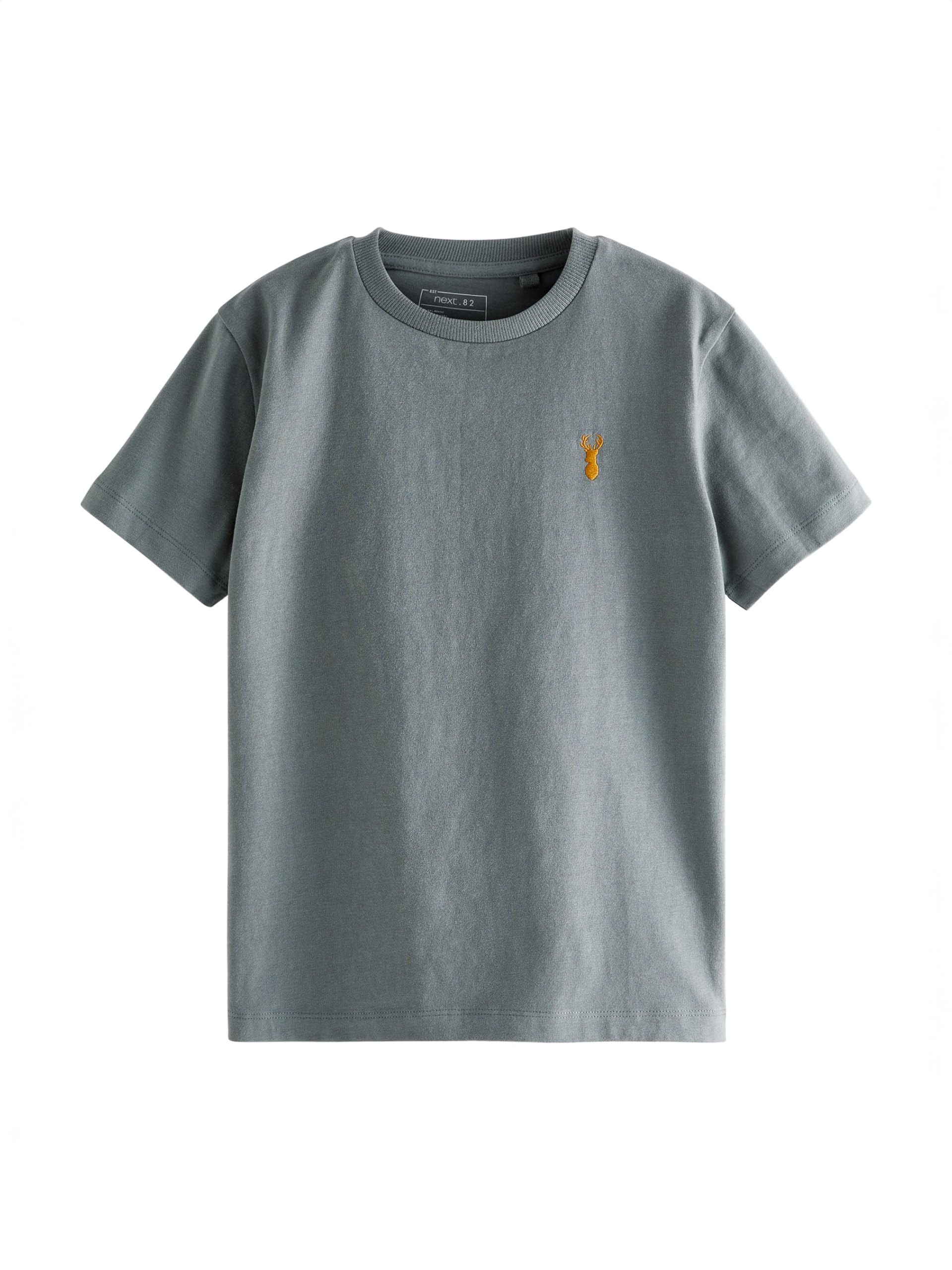 NEXT Garçon T-Shirt à Manches Courtes et cerf brodé, Lot de 4
