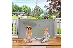 Extendable Mesh Dog Gate for Enhanced Safety