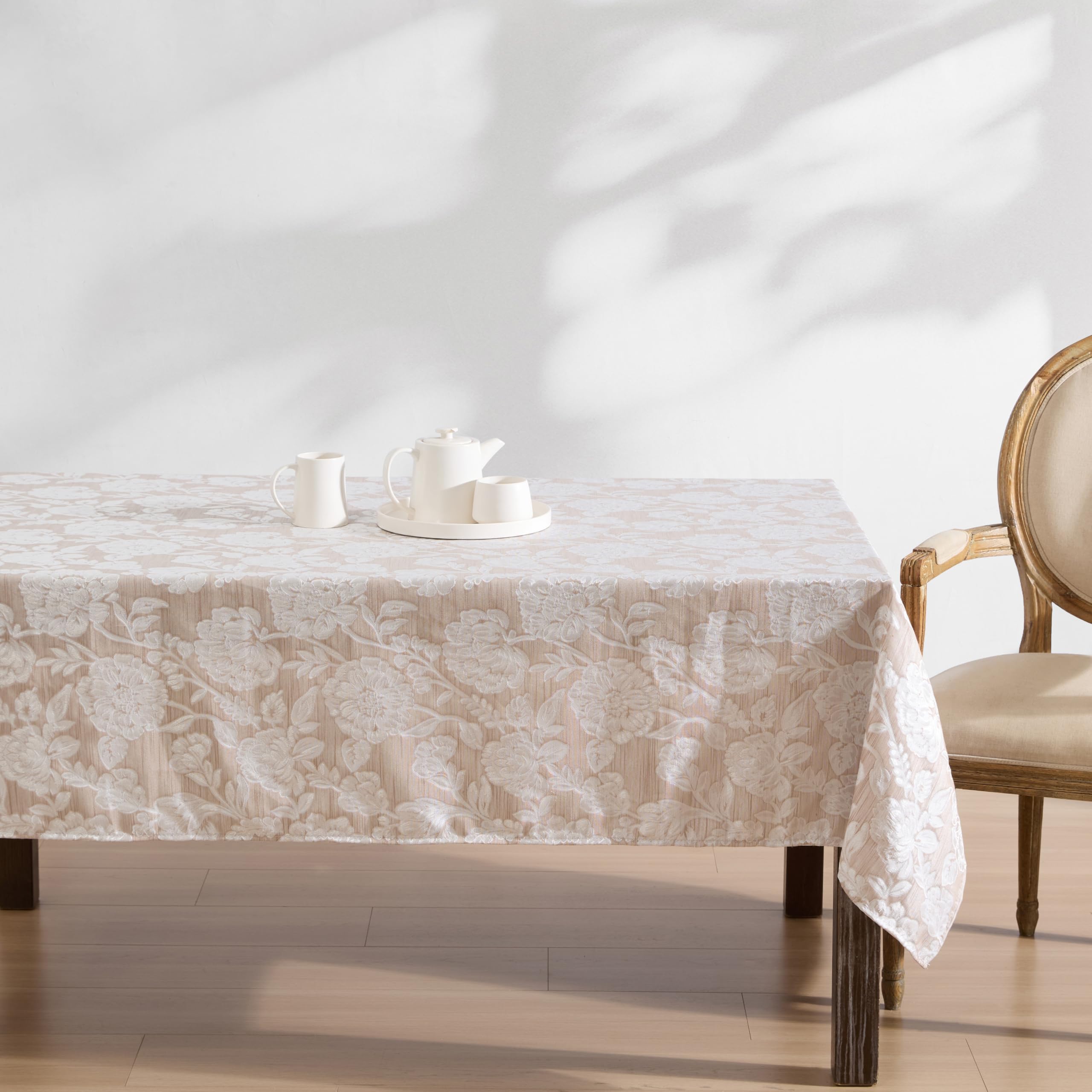 Amazon.com: Laura Ashley Annaleigh Tablecloth Jacquard Fabric