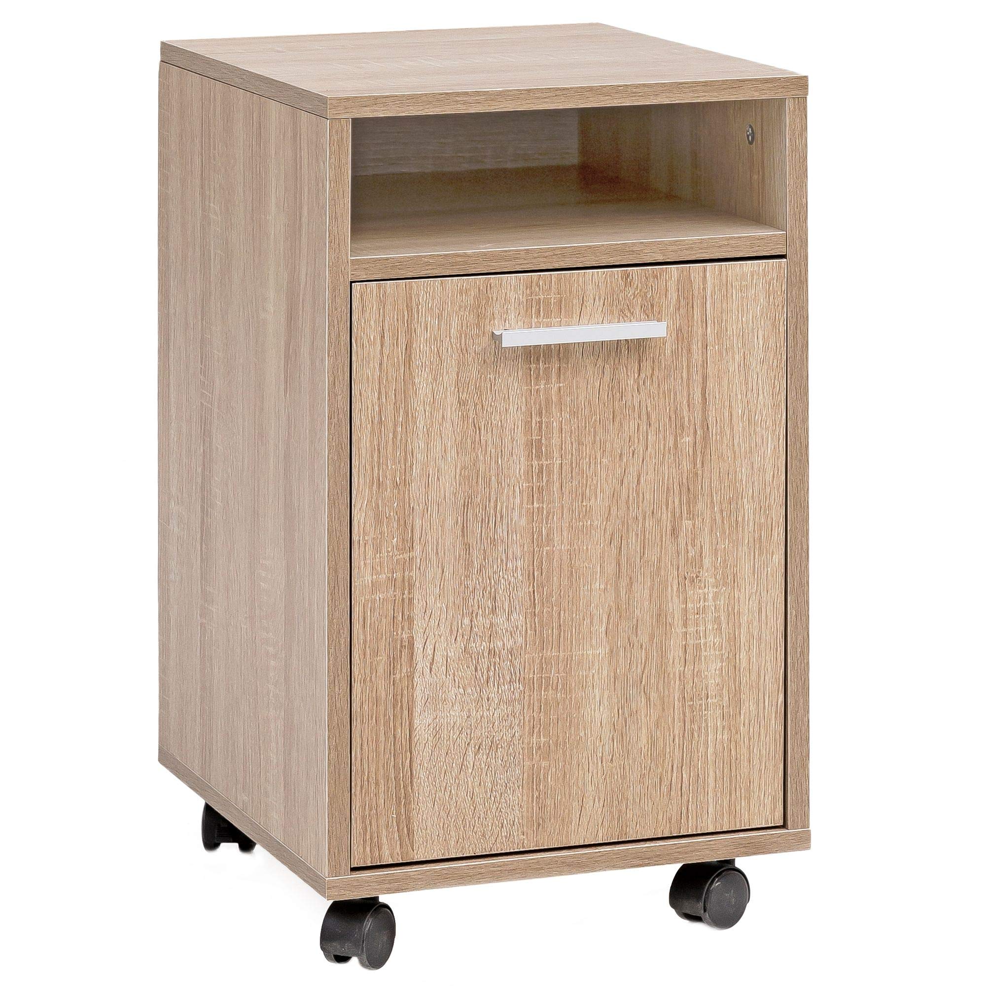 scrivania roll container Sonoma Ufficio Rimorchi legno Nuovo