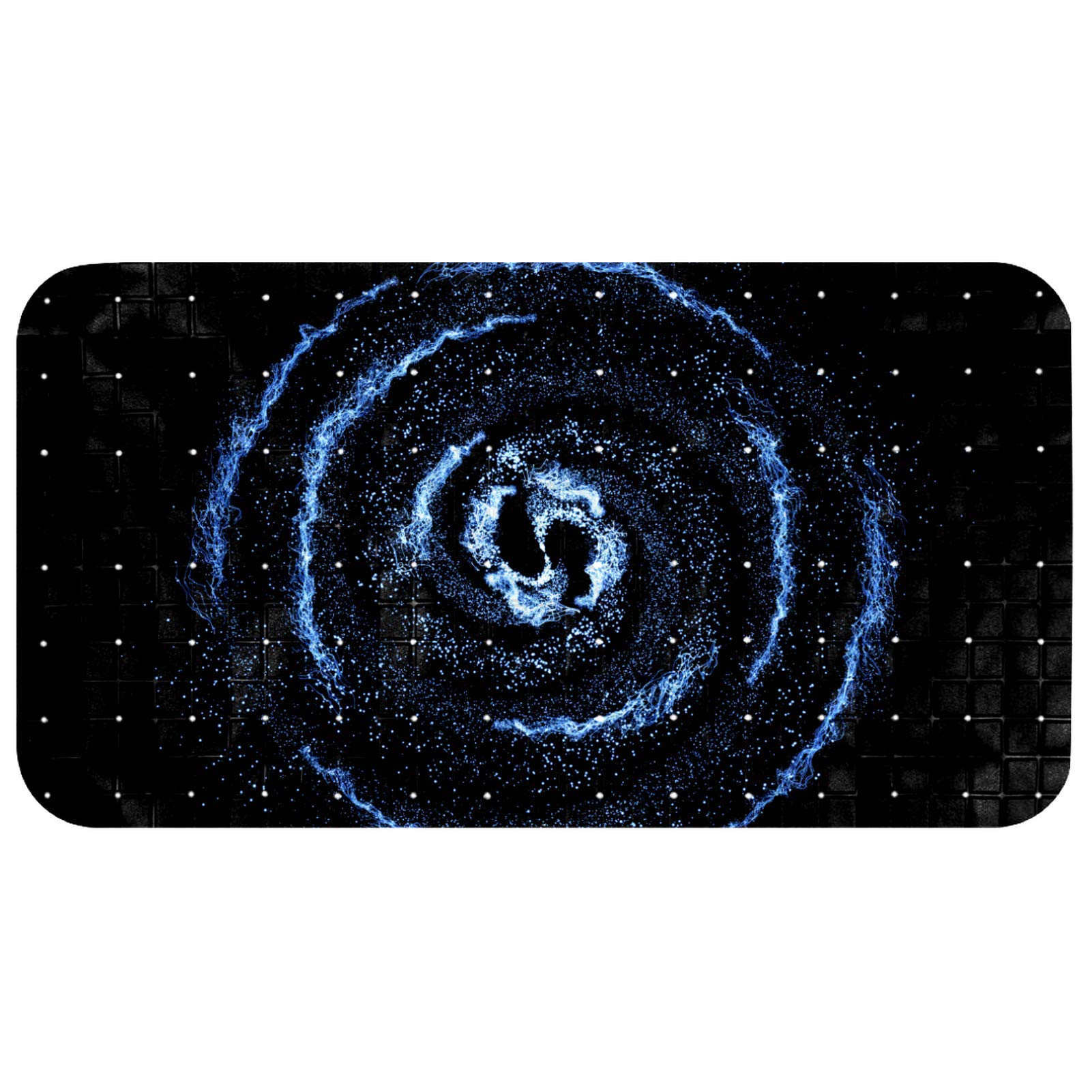 Alfombrilla de baño ovalada antideslizante 37,3 x 68,2 cm