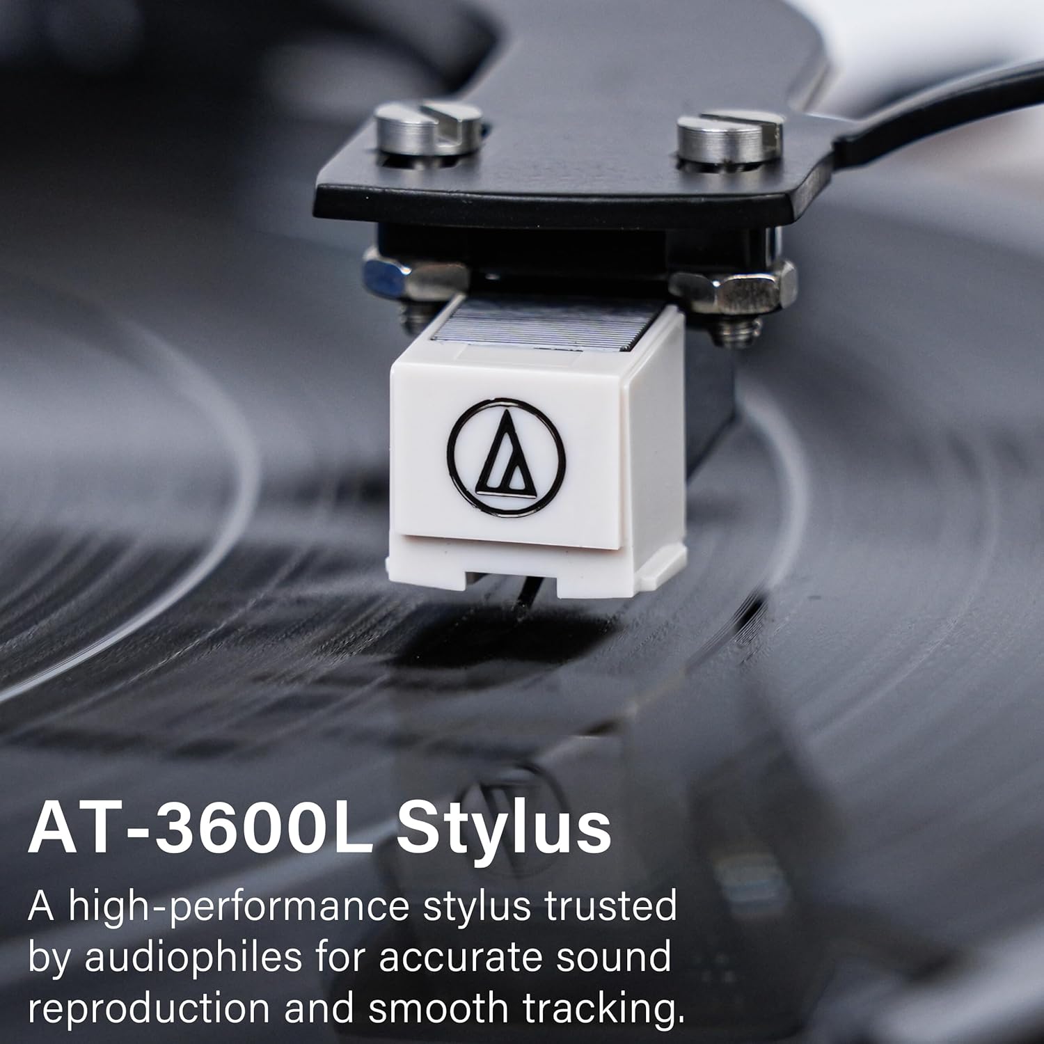 Annesburg Vinyl Record Player, Bluetooth Turntable with Built-in Speakers, High Fidelity Belt Drive 33/45 RPM, AT-3600L Magnetic Cartridge, Wood Walnut