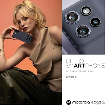Motorola edge50 neo Pantone Grisaille (Vegan Faux Leather) 6.36 Super HD Display 50MP Camera with Moto AI 8/256GB 4310mAh Android 14