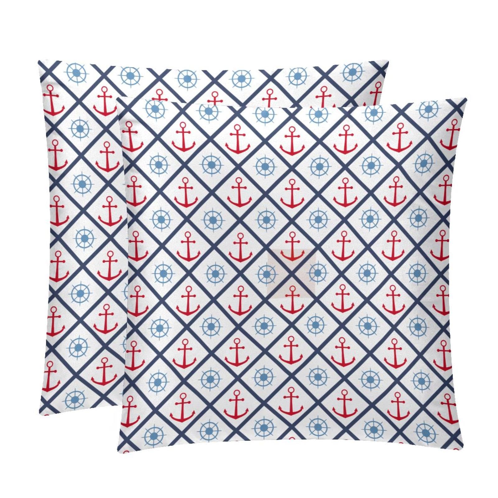 TDGKPZ Sailing Throw Pillow Covers 2 Pack Cushion Cases Decorative Pillow Cases Home Decor 50x50cm