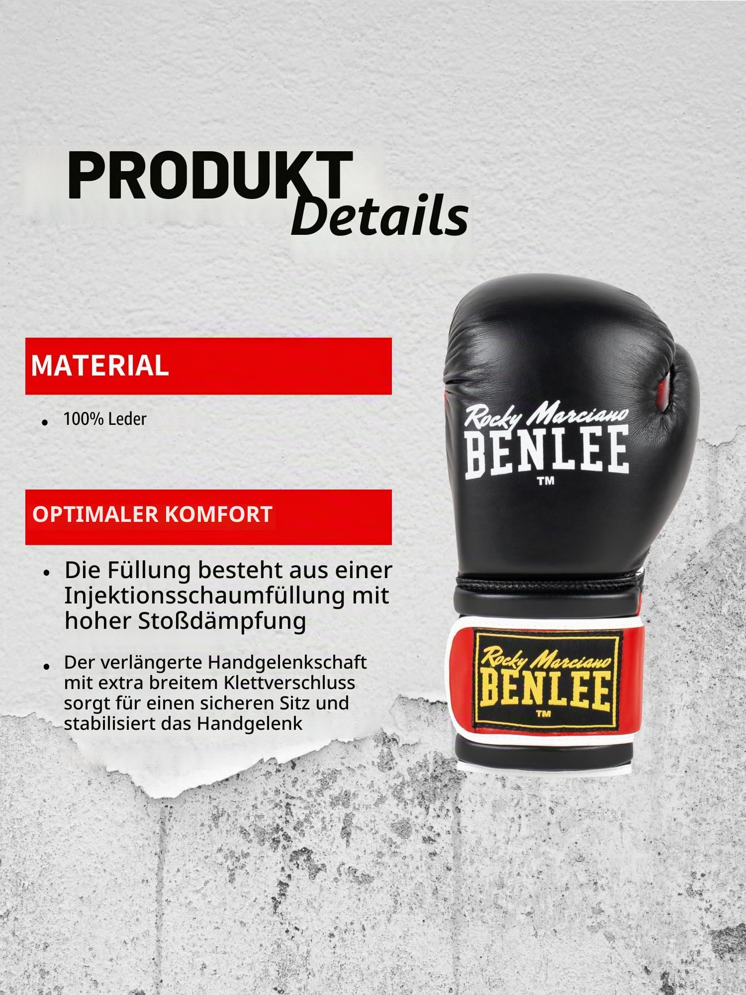 BENLEE Rocky Marciano Boxhandschuhe Boxing Gloves Sugar Deluxe