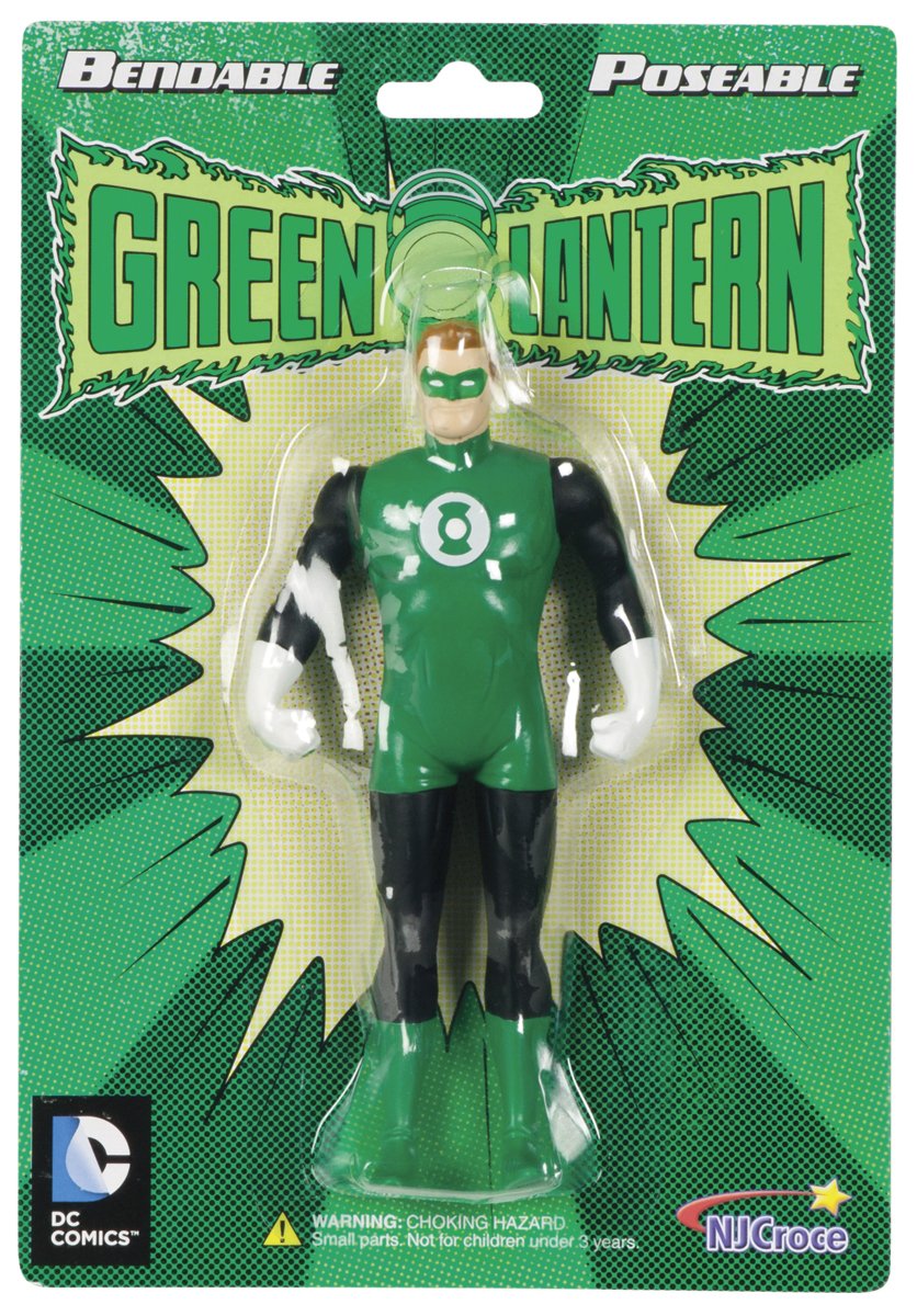 Amazon.com: NJ Croce Green Lantern Bendable Figure : Toys & Games