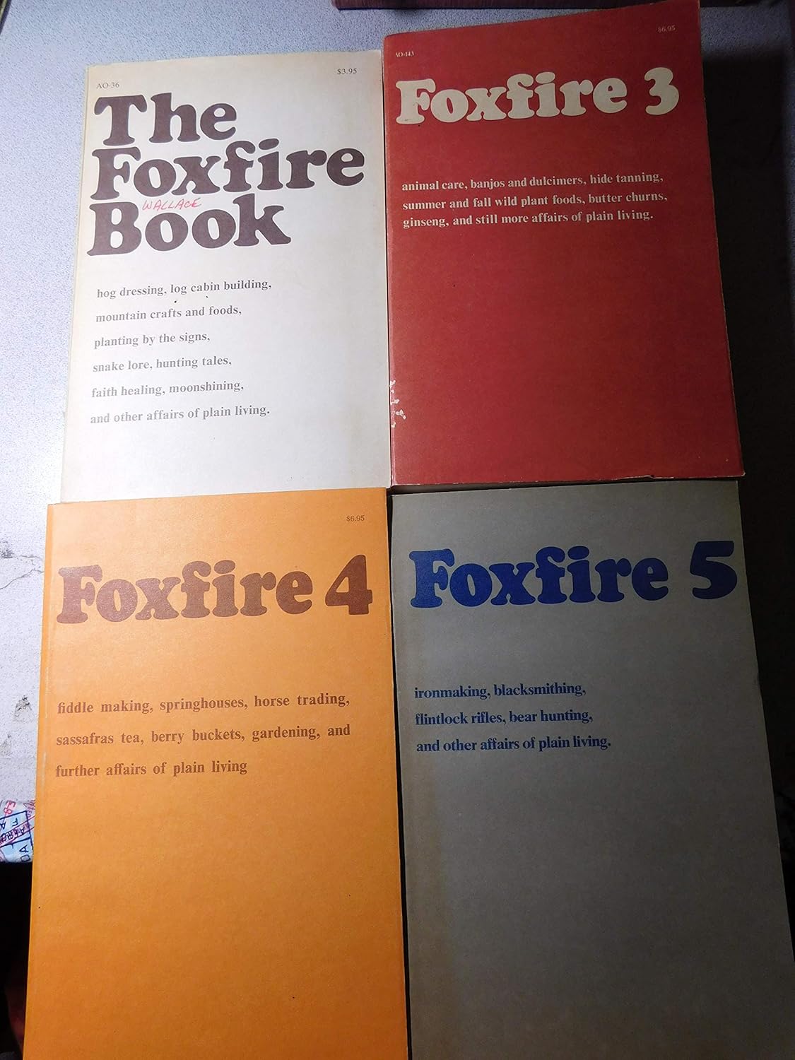 Foxfire Set 1 7 (The Foxfire Book, Foxfire 2, Foxfire 3, Foxfire 4