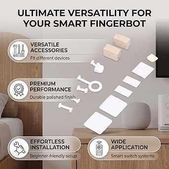 Button Pusher Accessory Kit, Multifunctional Smart Fingerbot Button Packs Smart Button Pusher Tools for Home and Timer Control