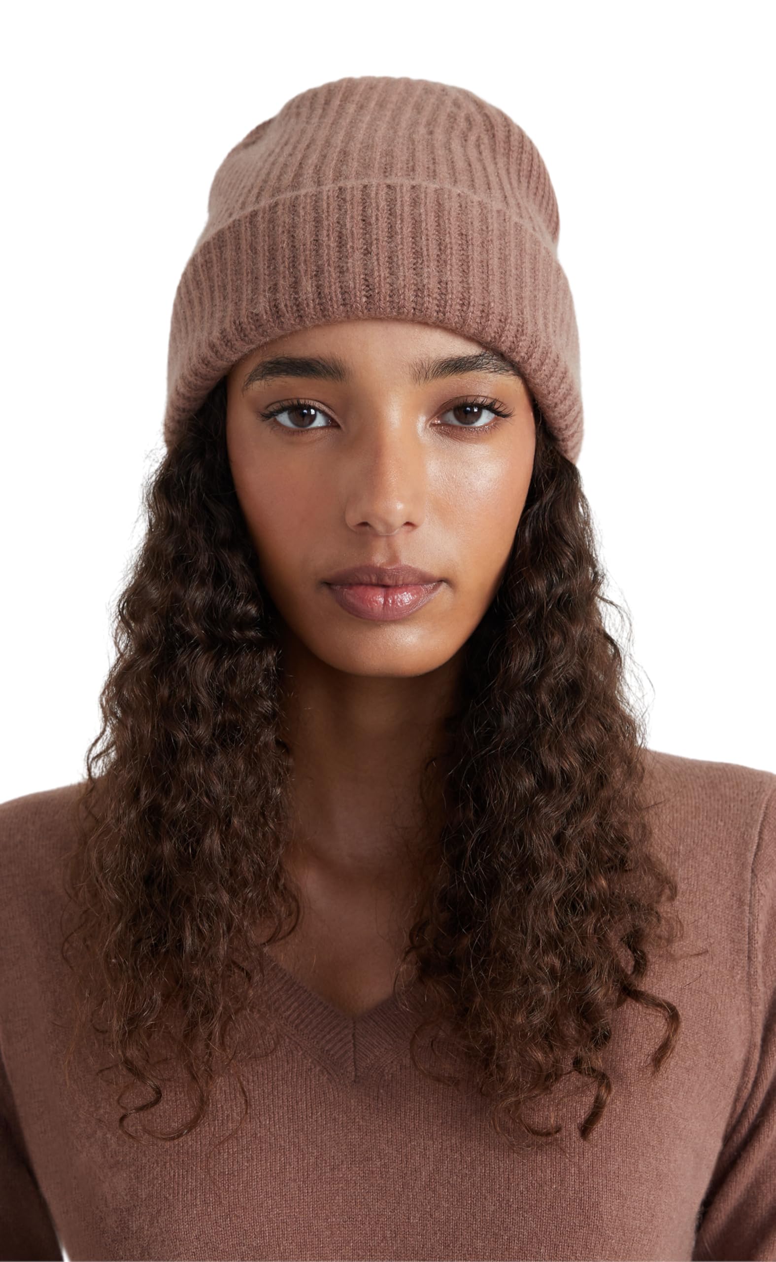 Style & Republic Bonnet classique en cachemire pour femme en 100 % cachemire, votre bonnet tricoté douillet et chaud de qualité supérieure pour des moments élégants d'automne et d'hiver moha