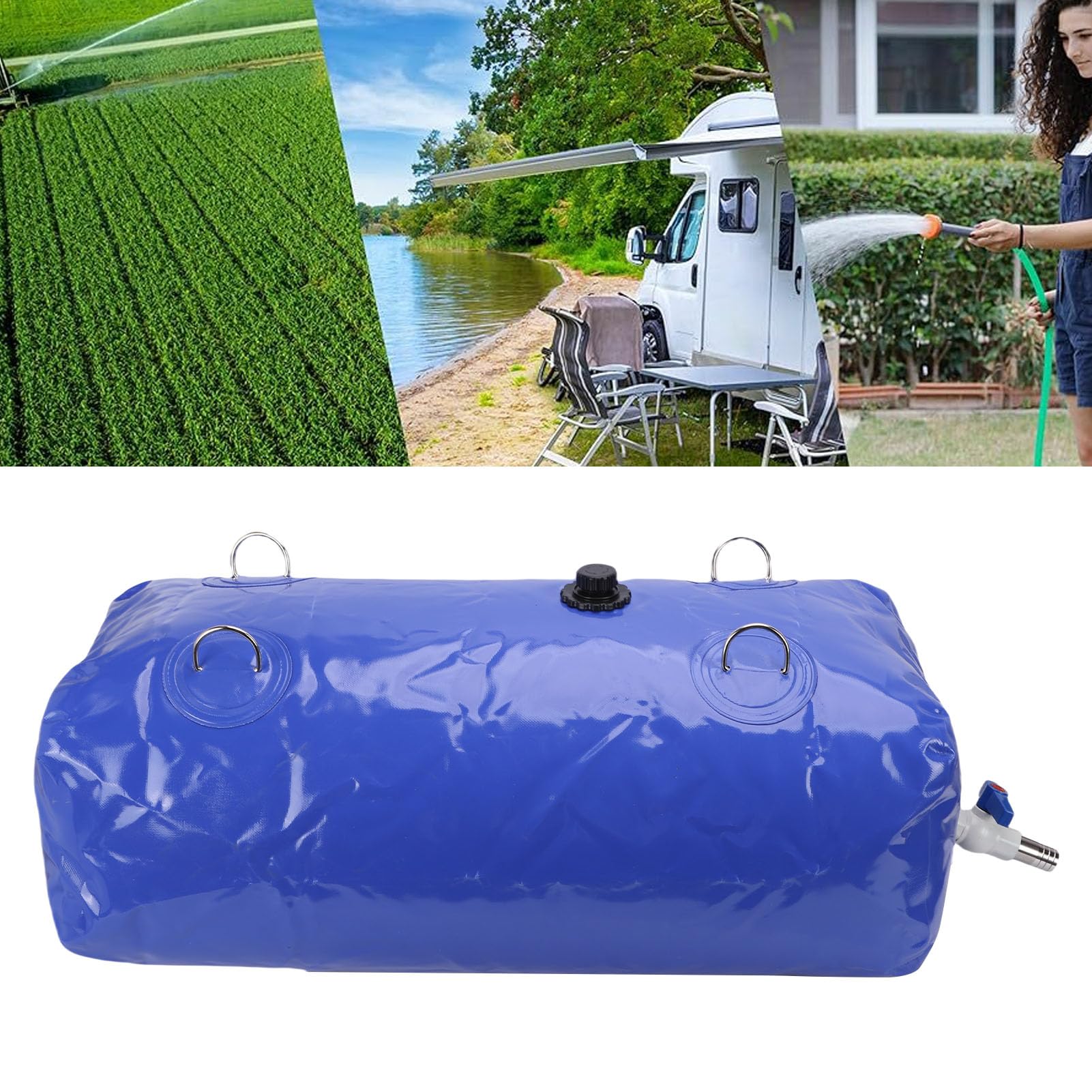 Sonew Zbiornik na Wode 110L, Pojemny Przenosny Skladany PVC Miekki, for