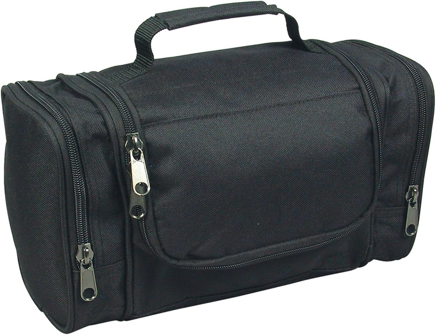 Deluxe Travel Kit W/Hanger Luggage Accessories Personal Care Bag (Black) FREE RETURN