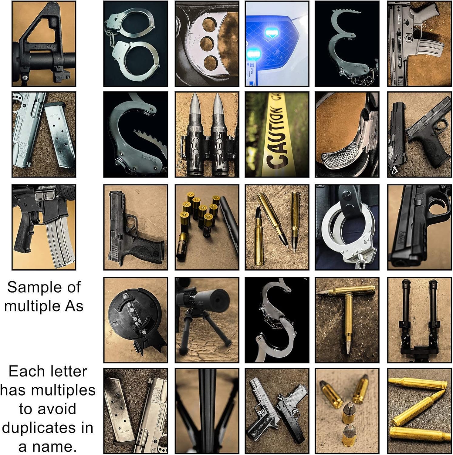 Personal-Prints LEO Personalized Name Art Print | Customized for the Law Enforcement Officer, Sheriff or Detective | Father’s Day, Retirement or Christmas Gift | USA Made (10"x30" Stretched Canvas)