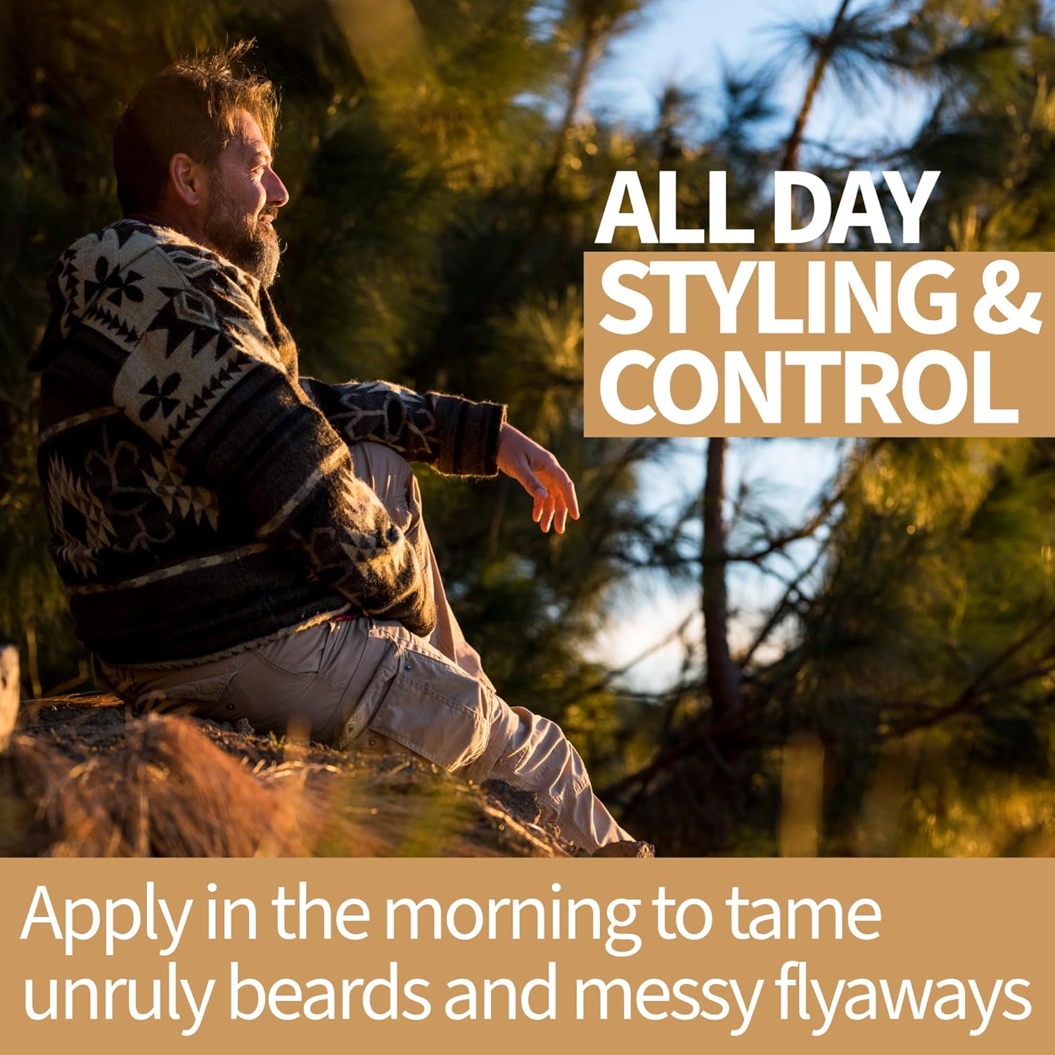 AM Beard Butter Beard Care - Sandalwood Long Lasting Styling and Hydration For a Working Man - Softens and Reduces Itch - Naturally Derived Shea Butter, Cocoa Butter, Coconut Beard Oil for men - 4oz - Image 5