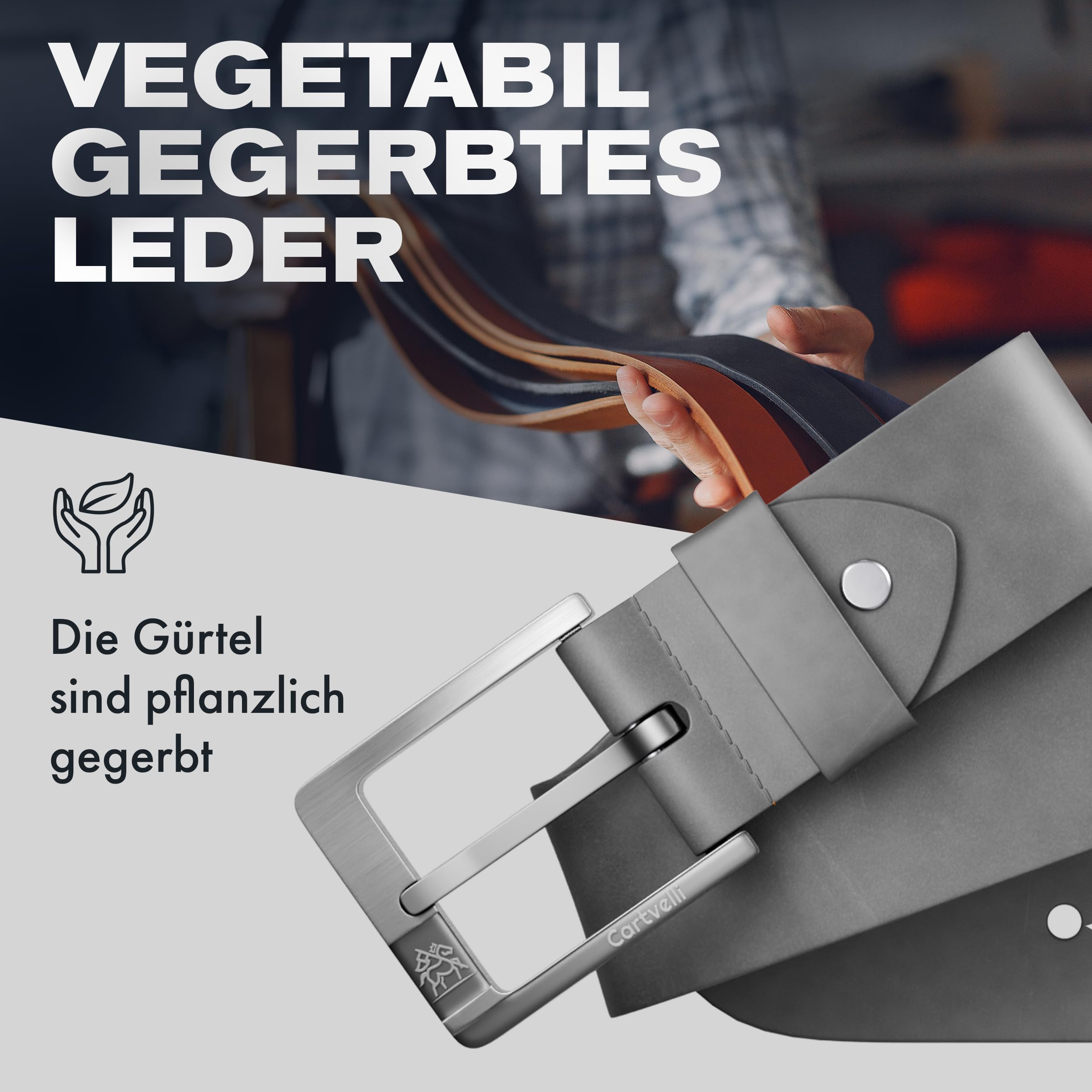 Premium skórzany pasek męski szary 100 cm Made in Germany z pudełkiem na prezent z prawdziwej skóry, pasek męski brązowy pasek dżinsowy skórzany pasek 40 mm garnitur spodnie chinosy