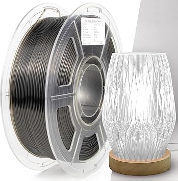 3D Printer PETG Filament Transparent Clear 1.75mm High Light Transmittance 3D Printing Filament,Print speed 30-600mm/s PETG Filament,Transparent Clear Fluorescent Green 3D Printer Filament 1KG