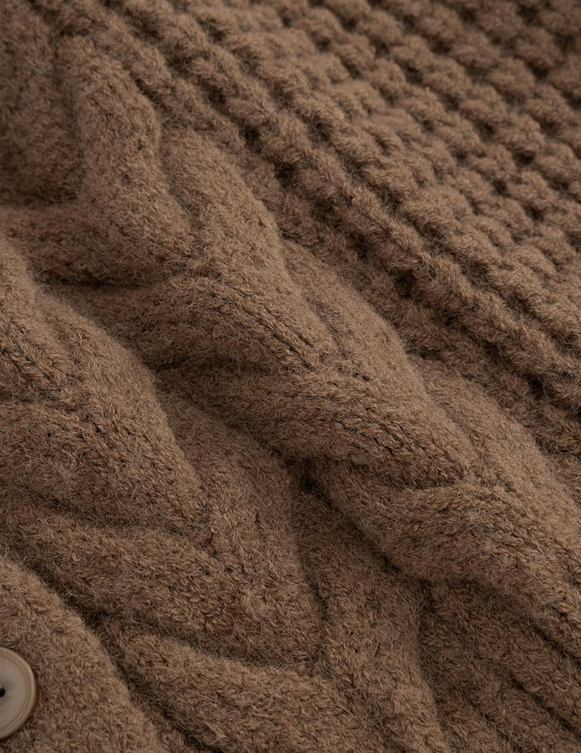 Aelfric Eden Chunky Cardigan Sweaters for Women Oversized Cable Knit Open Front Cardigans Long Sleeve Crewneck Trendy Outfits - Image 5