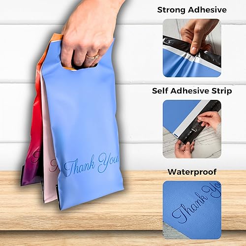 Miniatura 59 de Bolsas esmeriladas para camisetas de 10 x 13, 100 bolsas de envío para ropa, bolsas de agradecimiento, bolsas de paquete, bolsas para pequeñas