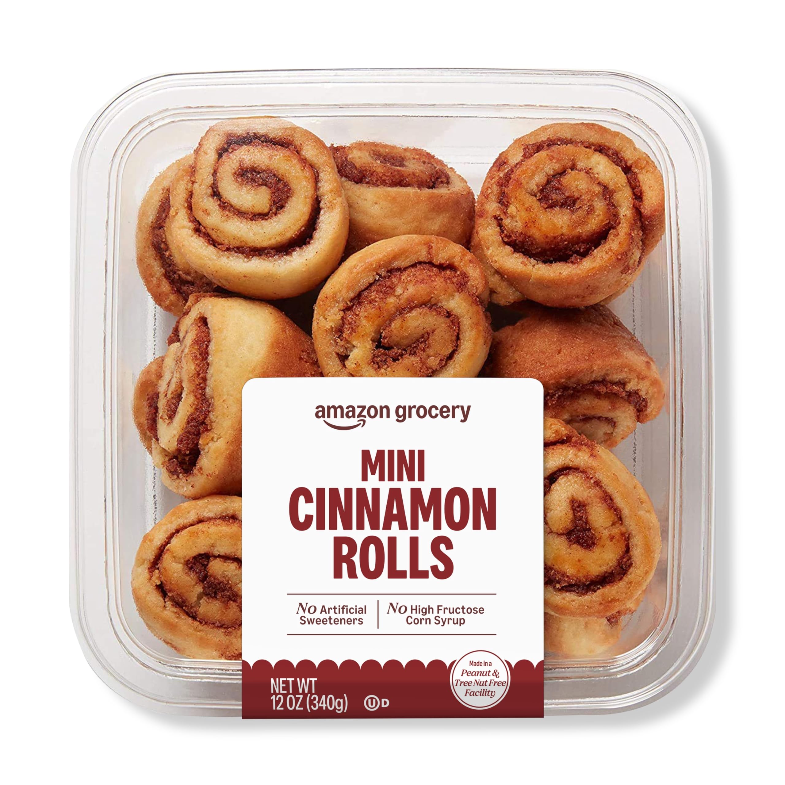 Amazon Grocery Mini Cinnamon Rolls 12 Oz Frozen Previously Fresh Brand Packaging May Vary