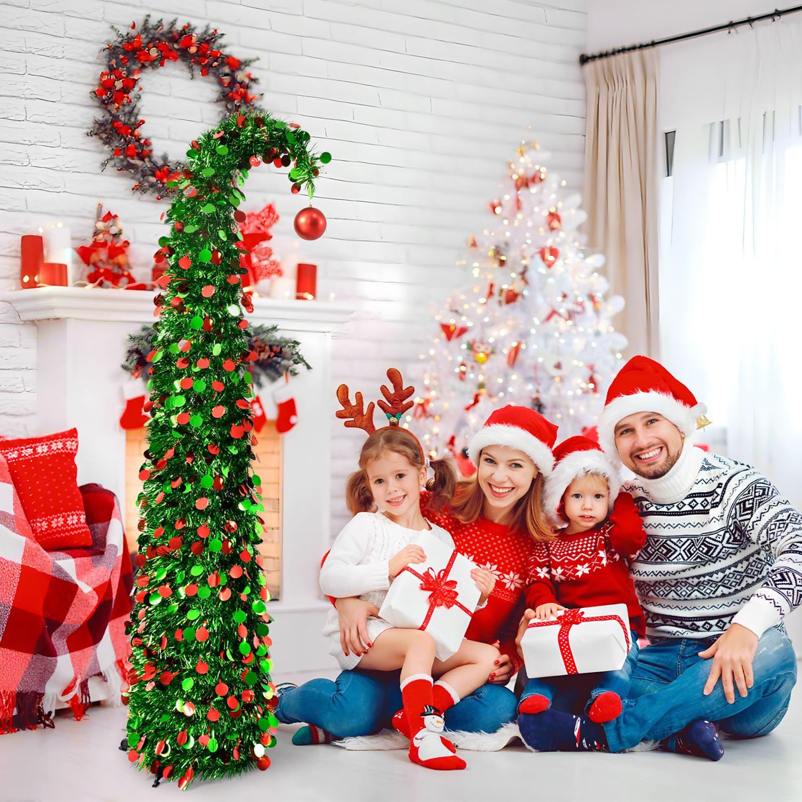 Árbol de Navidad Artificial Artificial Retráctil
