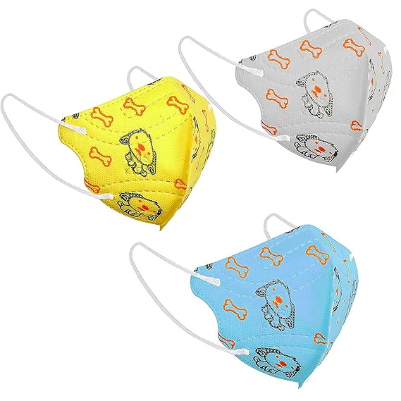 LeSafe Kids Combo N95 Face Mask Reusable, Washable Mask Respirator Pollution Breathable Safety Mask For Kids, Children