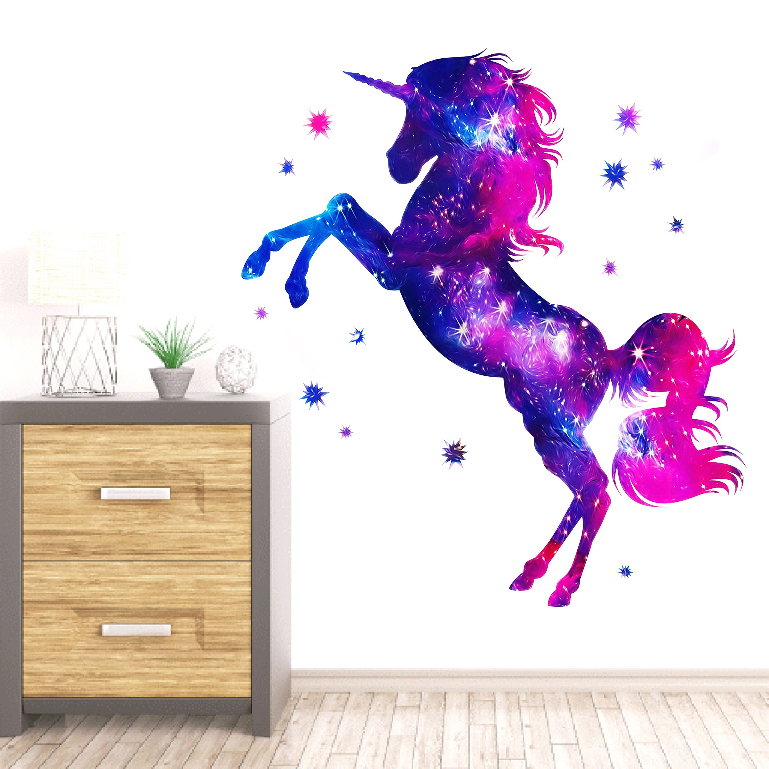 DivineDesigns™ Unicorn Horse Wall Sticker (PVC Vinyl, 61 cm x 66 cm) Multicolour (B0BFXJZ75Z) Amazon Price History, Amazon Price Tracker