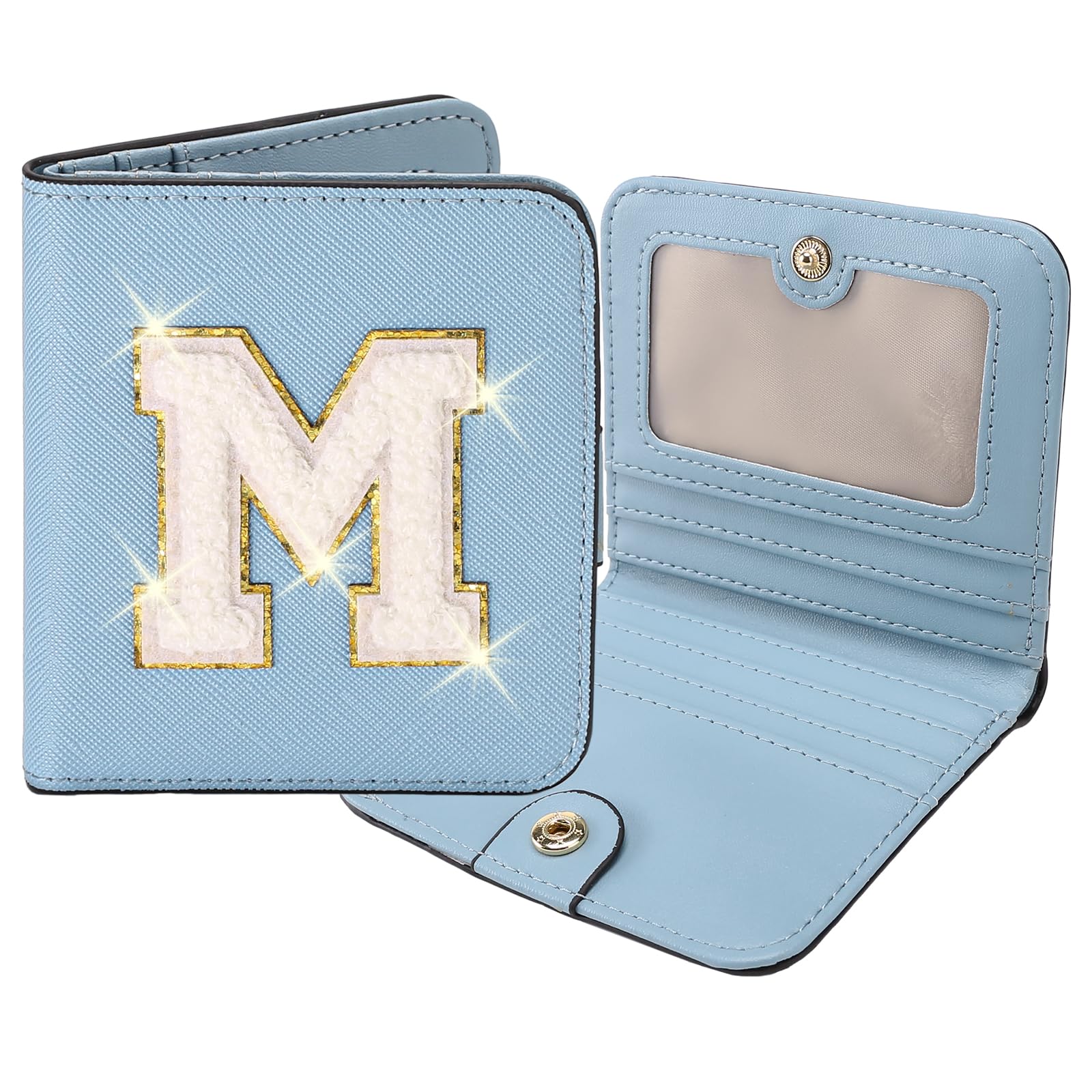 RNIEGA Initial Wallet Women Small Teen Girl Gifts Trendy Stuff Girls Wallets Personalized Christmas Birthday Gift for Women Friends Daughter