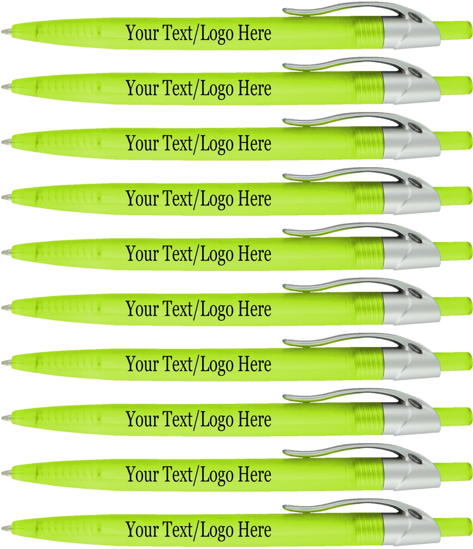 SyPen Personalized Pens With your Custom Logo or Text-500 Pack Bulk-for Businesses, Parties, and Events, Custom Printed Ballpoint Click Pens,
