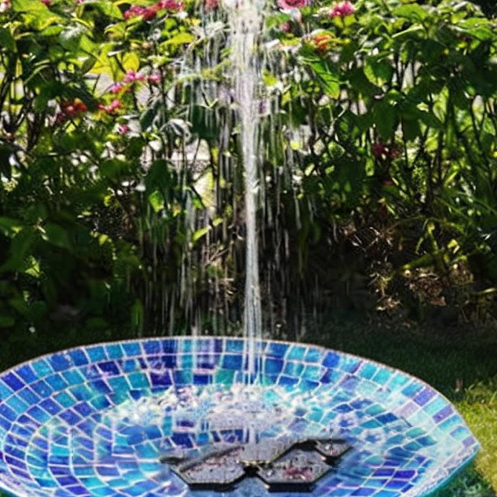 Fontana A Energia Solare Pompa Decorativa per Laghetto | Pompa Per Fontana Solare per il Patio Spazio Esterno il Cortile la il Prato la Terrazza il Giardino il Laghetto e la