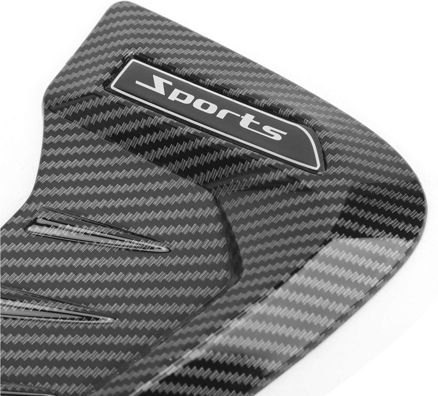 Side Vent Trim Carbon Fiber Universal Pair Air Wing Cover for Most Vehicles