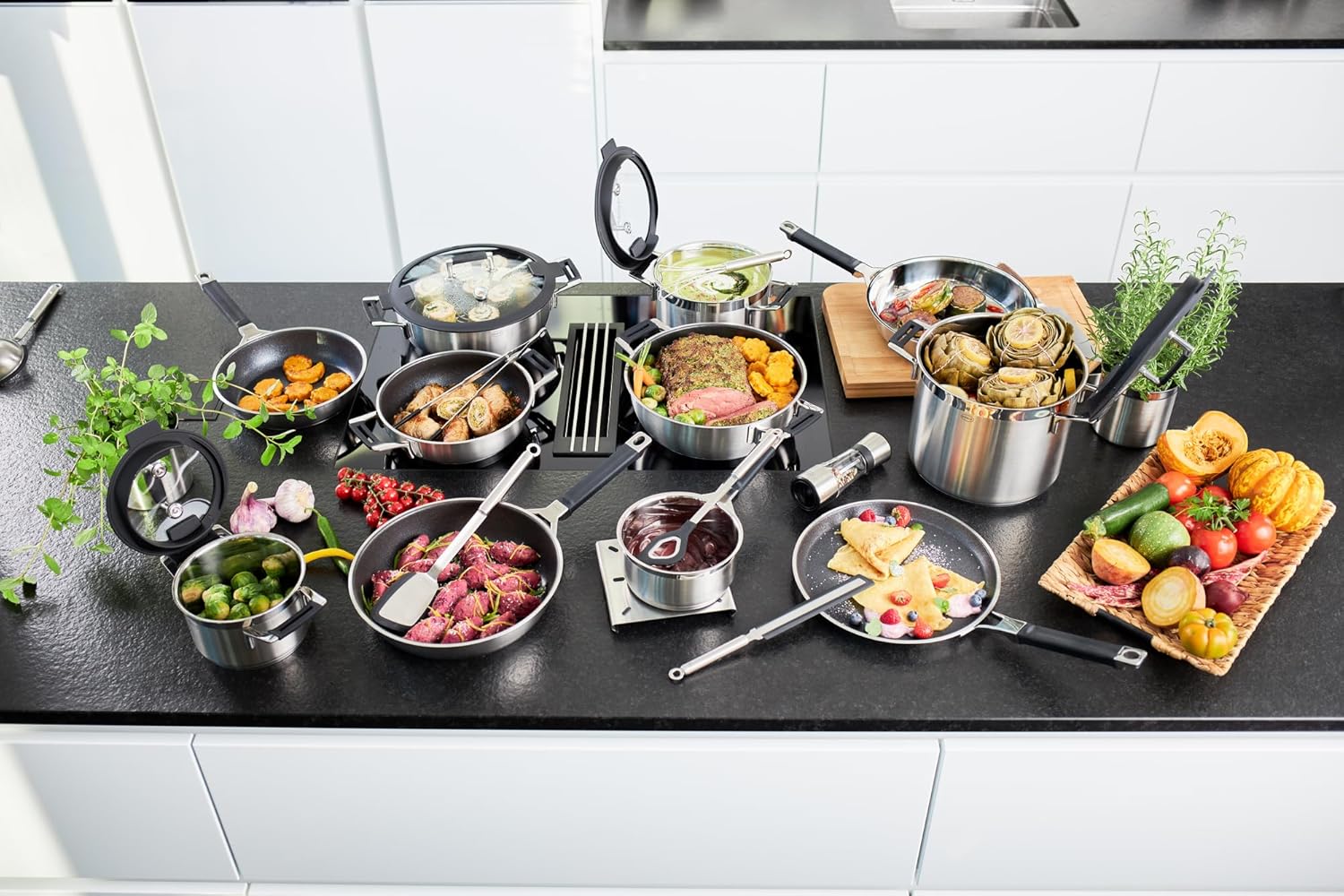 Rosle 91960 Silence Pro Stainless Steel Saucepan with Insulated Handle 16 cm / 6.3 in, Cookware, Silver