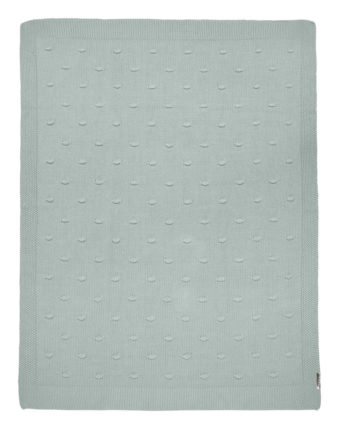 Meyco 2733053 - Manta de Punto para bebé (75 x 100 cm), Color Verde