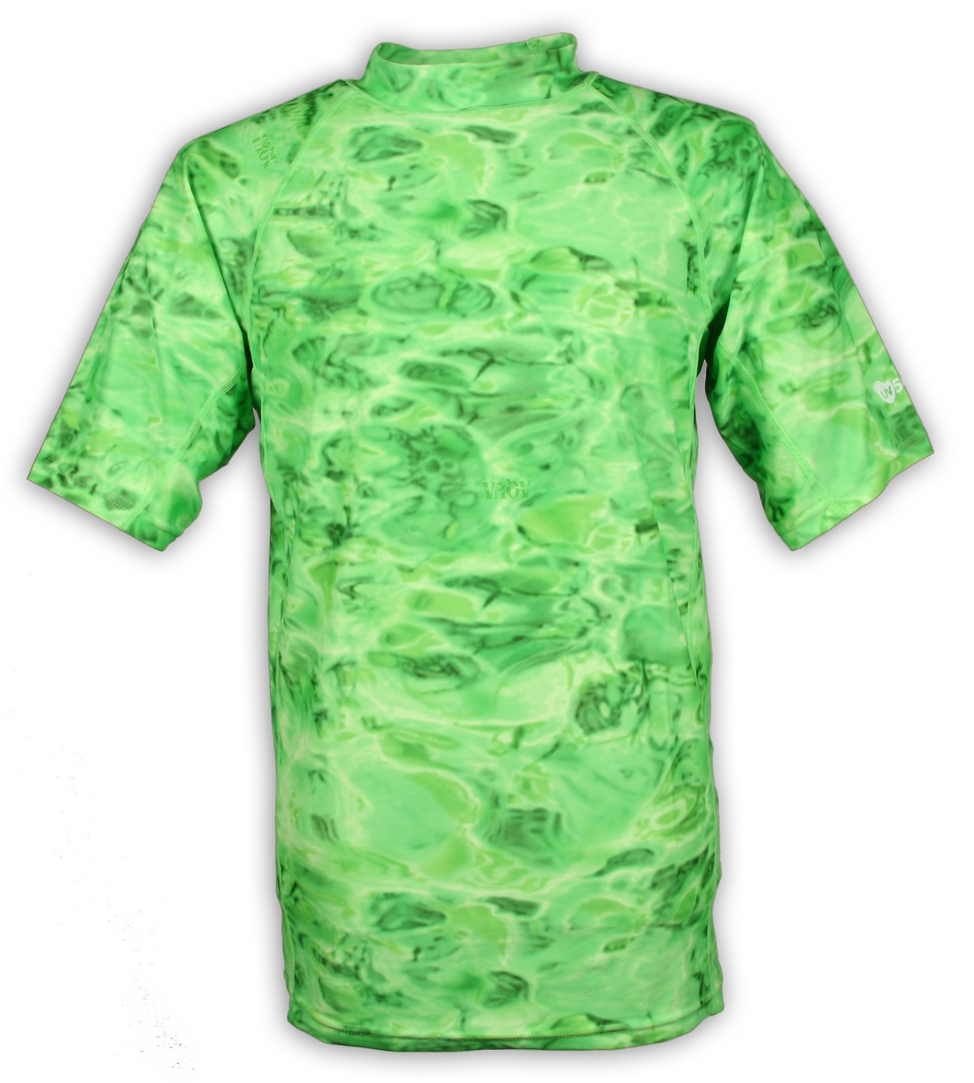 Mens Loose Fit Rash Guard UPF 50+ Surf Swim Rashie Shirt M, Lime-image-13