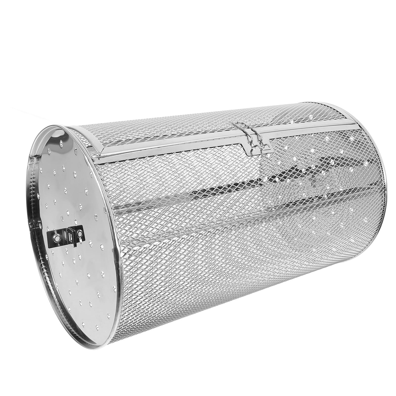 Cestello Riutilizzabile per Acciaio Inox Argento in Forno Rotante | Frutta Secca e Mandorle, Struttura Resistente alla Deformazione, Accessorio per Cottura Uniforme