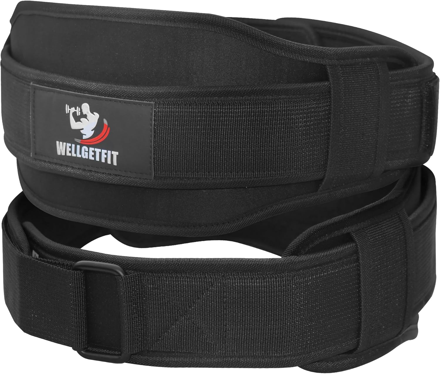 WellGetFit® Weight Lifting Belt for Men & Women – 5.5″ Neoprene Back Support Belt for Weightlifting, Powerlifting, Bodybuilding, Squats, Deadlifts, Cross Training & Gym Workouts