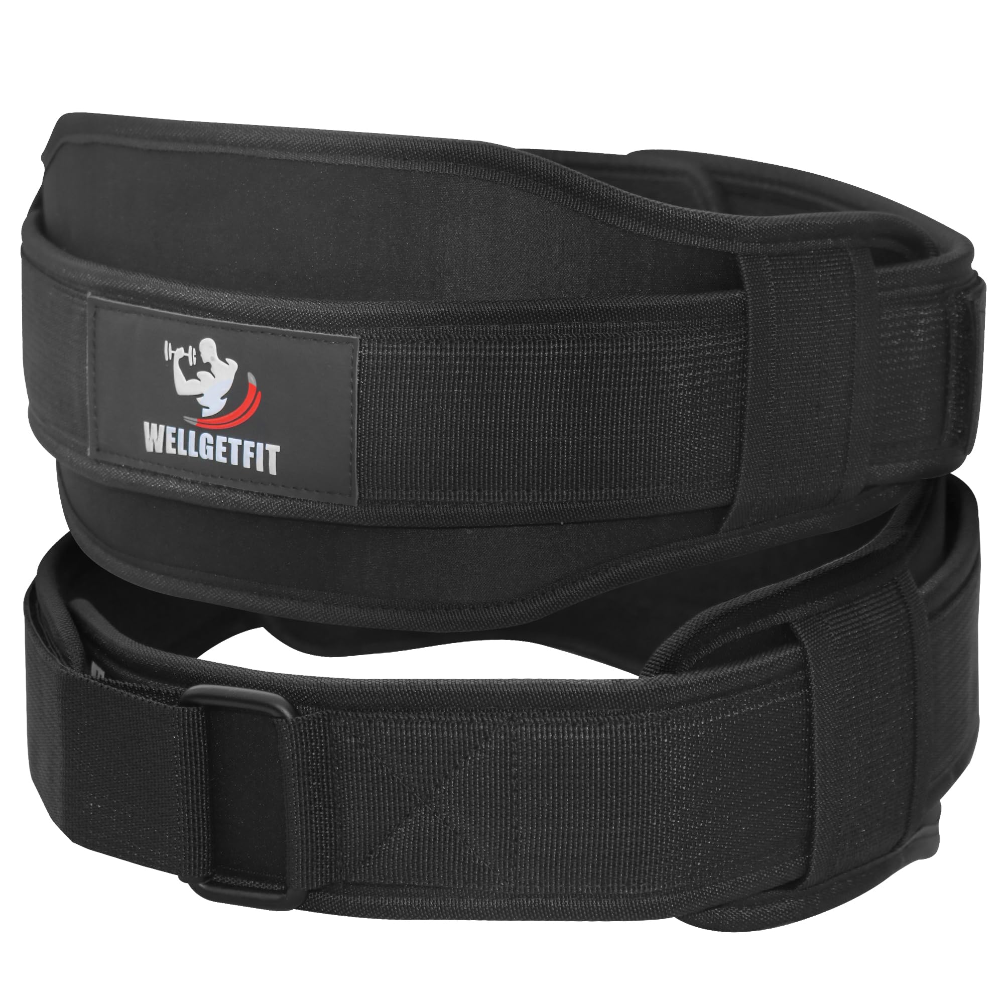 WellGetFit® Weight Lifting Belt for Men & Women – 5.5" Neoprene Back Support Belt for Weightlifting, Powerlifting, Bodybuilding, Squats, Deadlifts, Cross Training & Gym Workouts