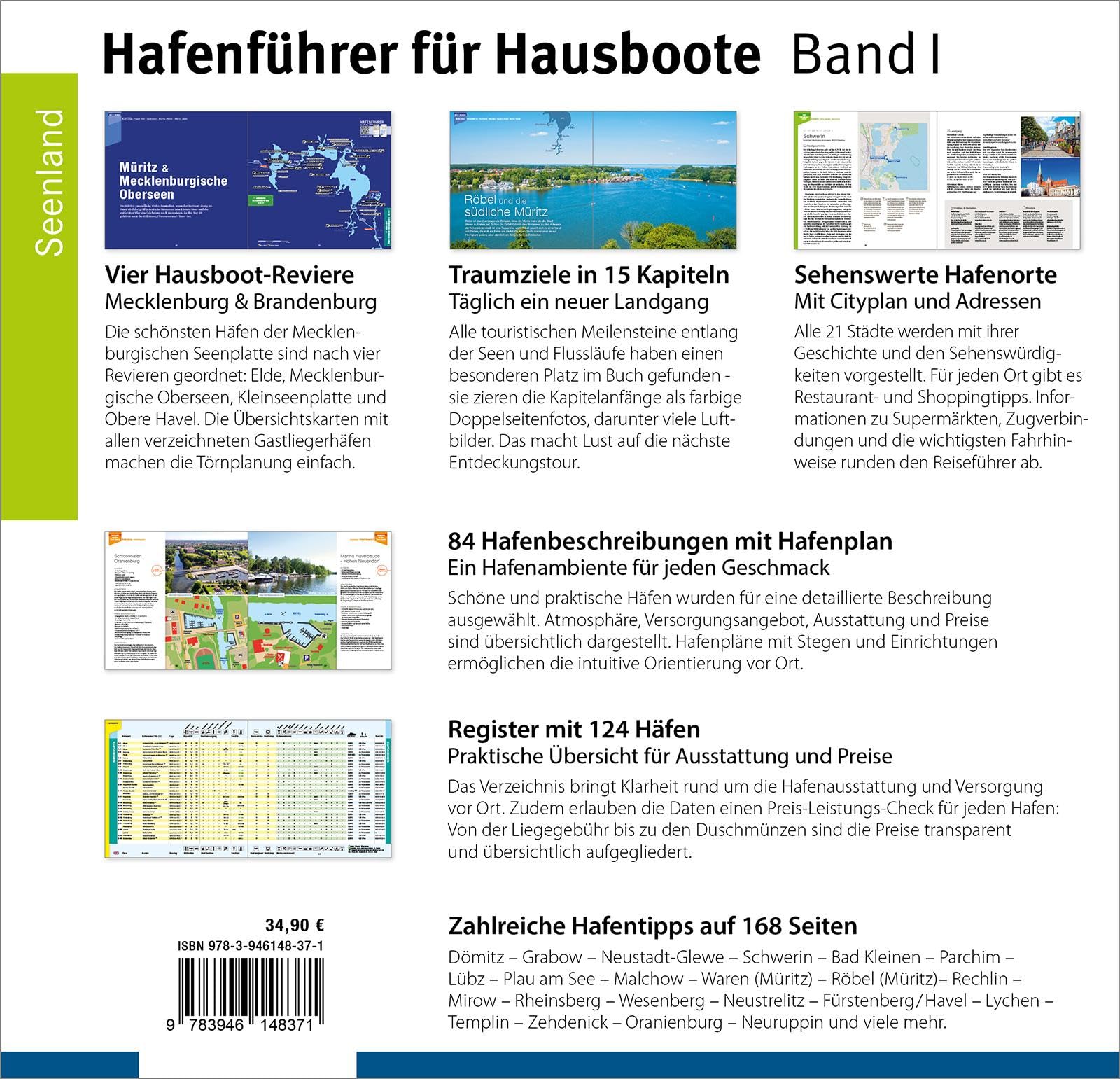 Hafenführer für Hausboote: Müritz, Havel, Seenplatte – Die schönsten Häfen und Liegeplätze (Hafenführer für Hausboote, Motoryacht und Segler)