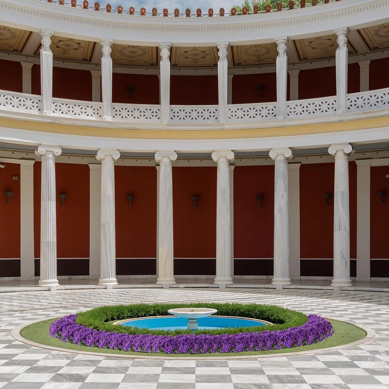 15 Bundles Artificial Flowers UV Resistant Outdoor Plants No Fade Faux Plastic Shrubs Fake Silk Flowers Window Box Garden Porch Home Decoration(Purple)