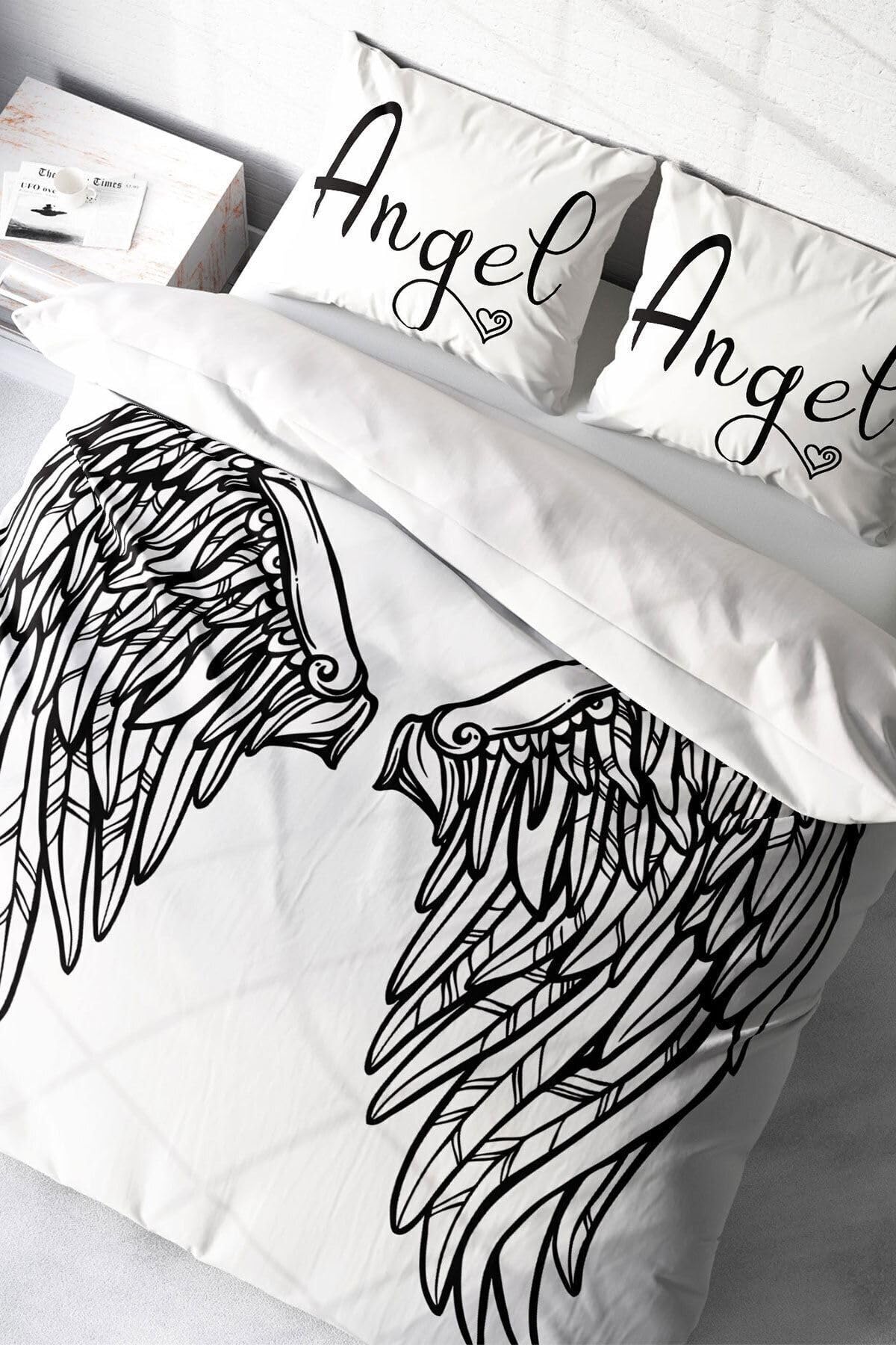 MONOHOME Angel Wing Modern Çift Kişilik Nevresim Takımı, monohome4043