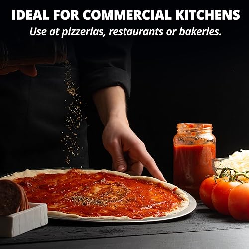 Miniatura 7 de American Metalcraft HATP15 - Sartén de borde ancho peso pesado calibre 14 aluminio diámetro de 150in