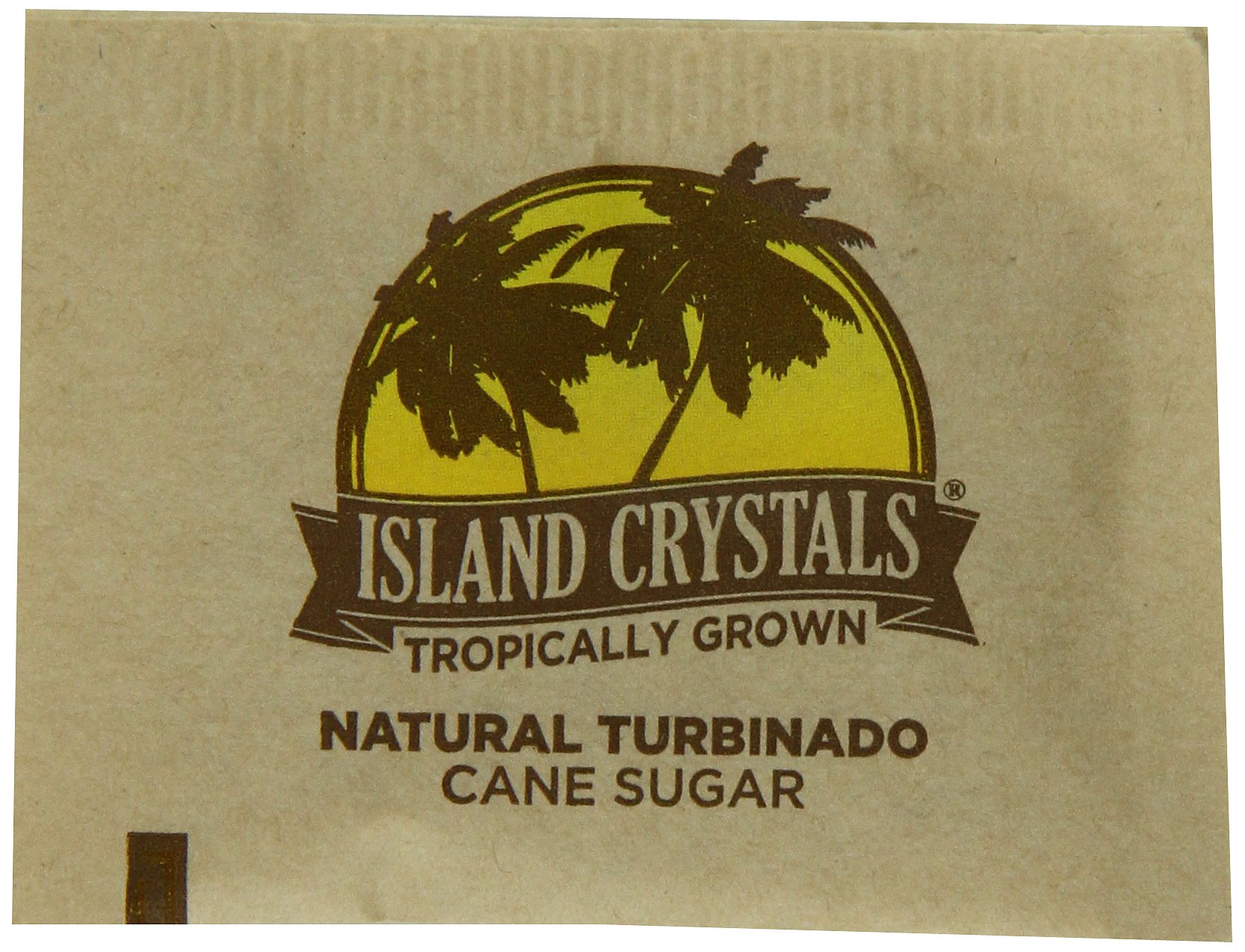 Island Crystals Cane Sugar, Natural Turbinado, 1200 Count