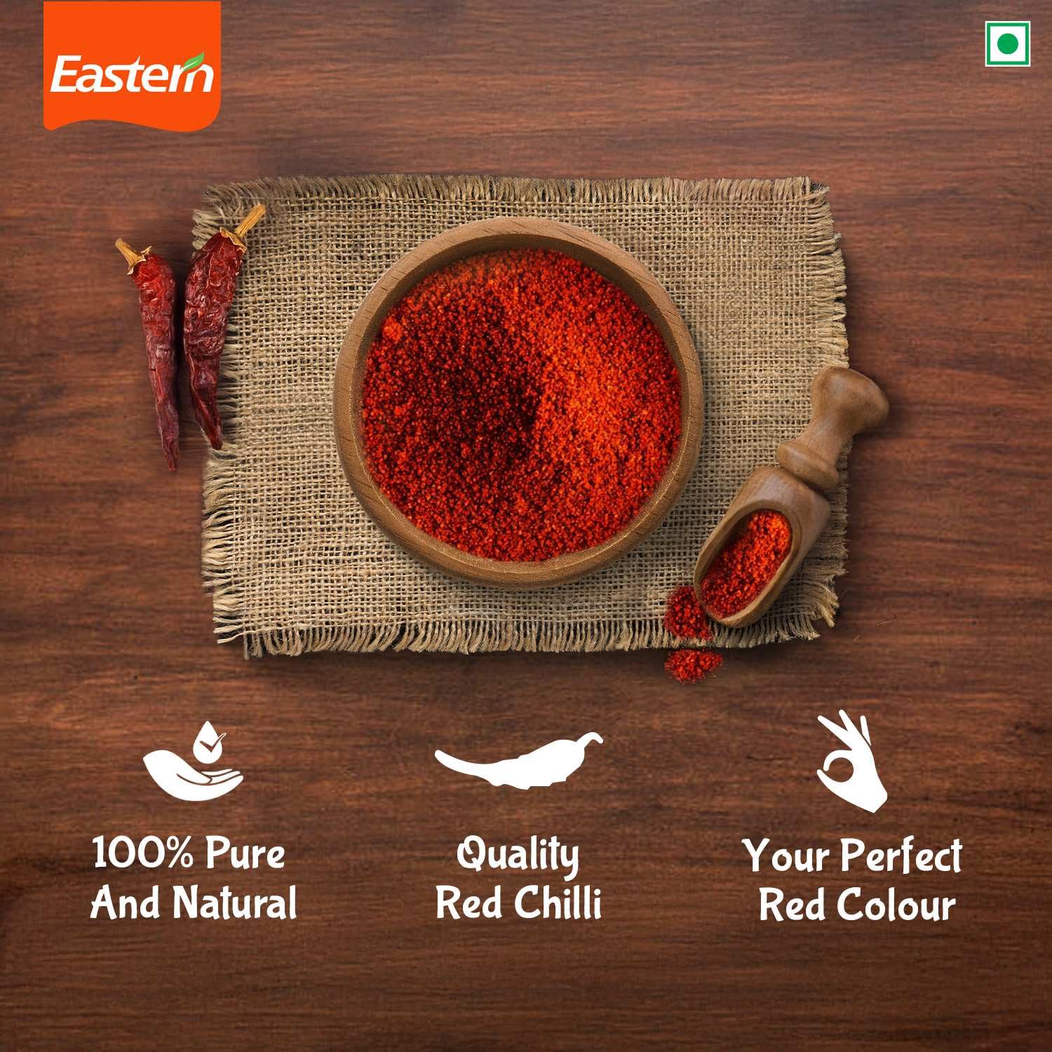 Eastern Kashmiri - Polvere di peperoncino rosso in polvere Kashmiri Lal Mirchi, 250 g, senza aggiunta di conservanti e colori